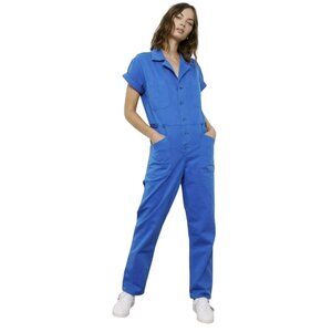 Pistola Grover Blue Utility Cotton Jumpsuit Size Large NWT
